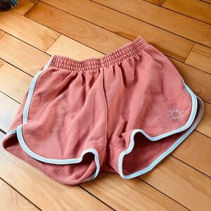 American eagle outfitters | aerie | orange retro style track shorts | sz small